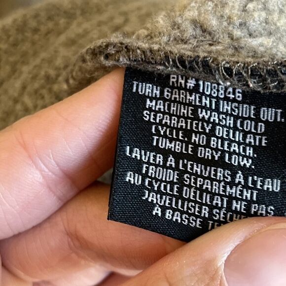 Kuhl Europa Alfpa Fleece Men’s Size Large 1/4 Zip Jacket Oatmeal Sherpa - Picture 4 of 10